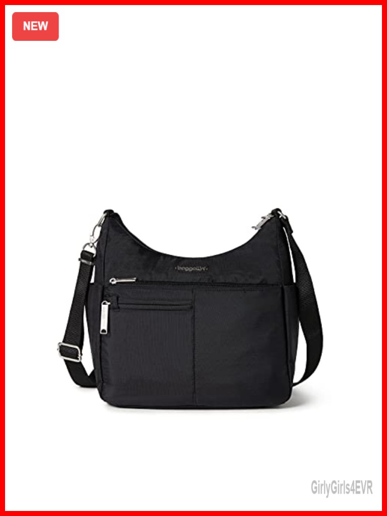 Anti-Theft Crossbody Bag With Rfid Blocking, Slash-Resistant Nylon, Locking